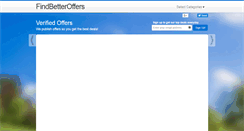 Desktop Screenshot of findbetteroffers.com